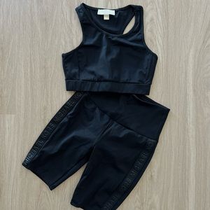 Logo Tape Nylon Blend Bike Shorts